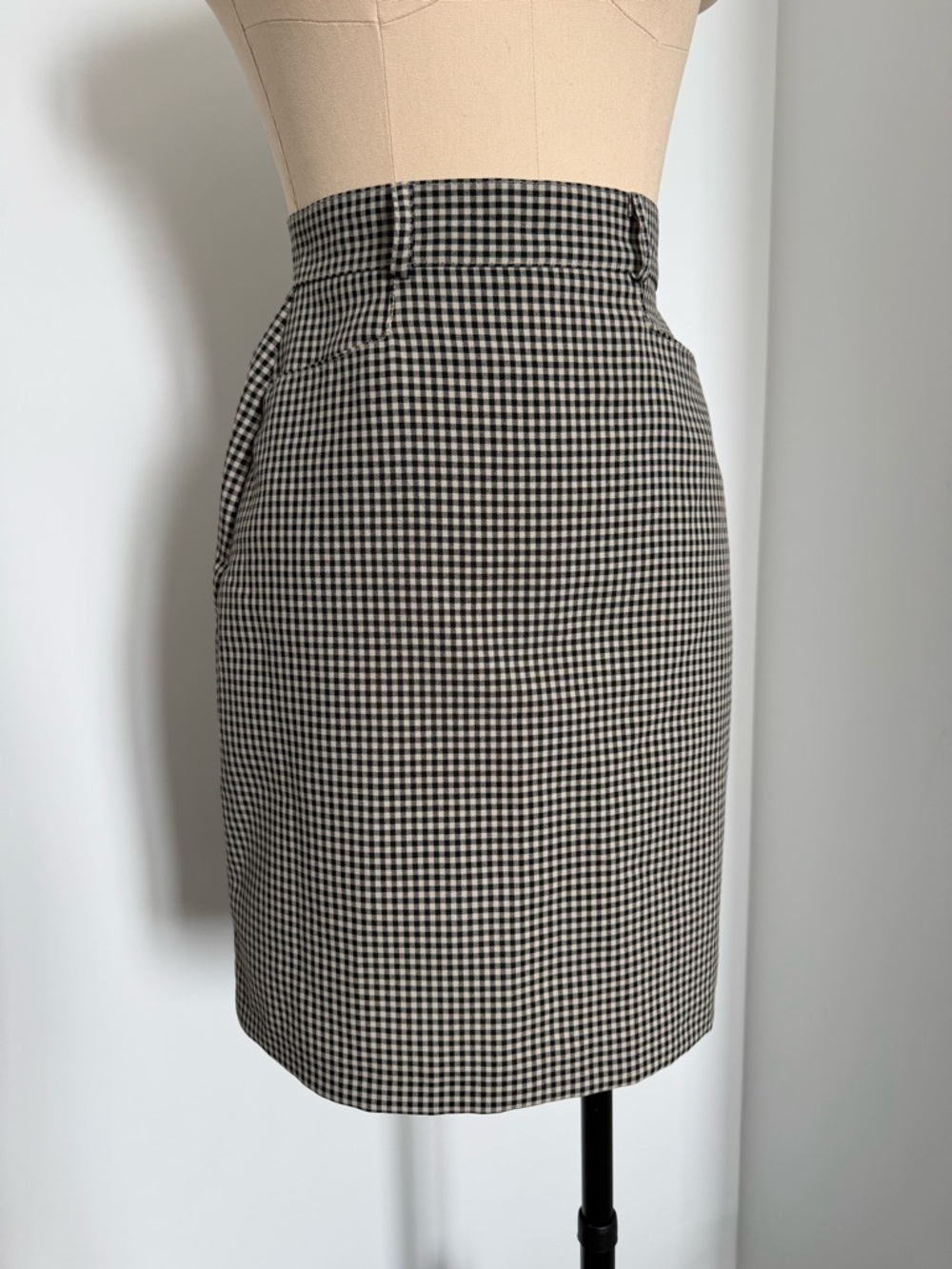 Vintage Checkered Gingham Skirt - Picture 2 of 15